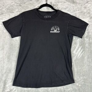 V.S.T.R. T-Shirt Women's S Black Graphic Print "Build A Thug Workshop"